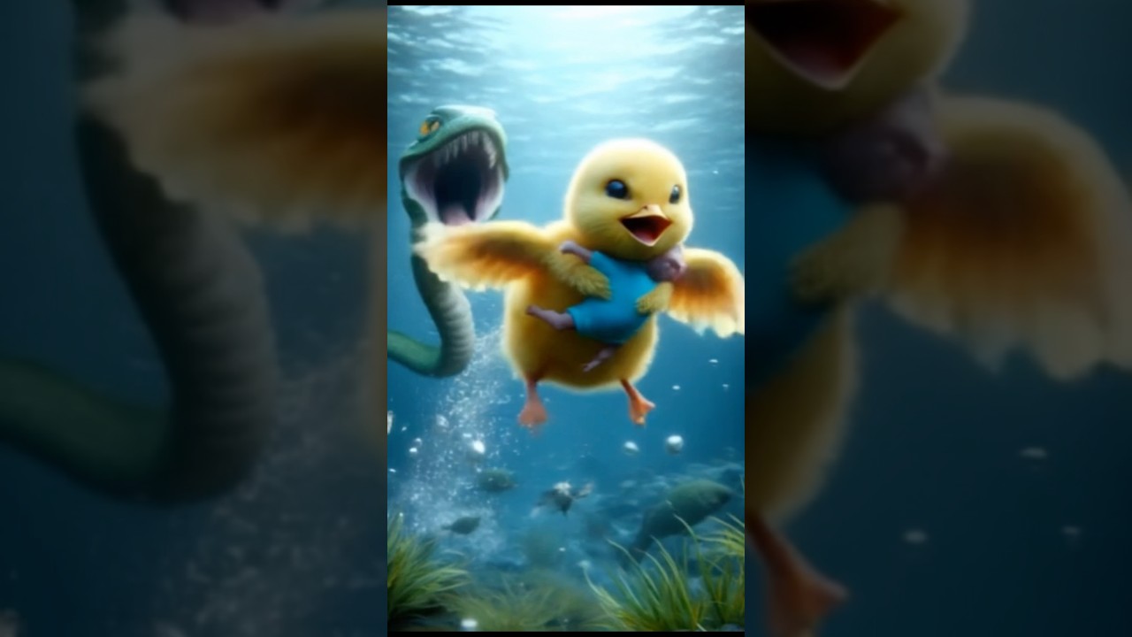 🐥 Chick rescue the baby from snake🐍