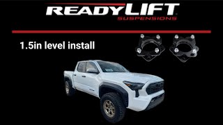 2024 Tacoma Ready Lift 1.5 level install