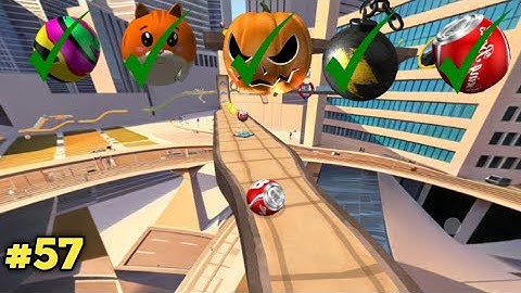 🏈Going Balls ; Super Speed Run Hard Walkthrough | Level 57 || los game || Arbaz Guru Gaming |