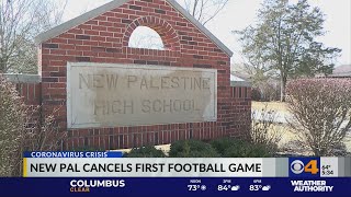 New Palestine cancels football game