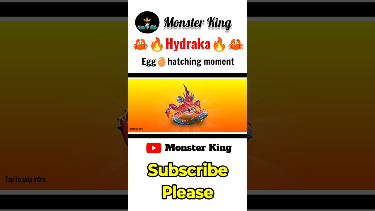 The Hydraka 🦀🔥 egg🥚 hatching moment 
