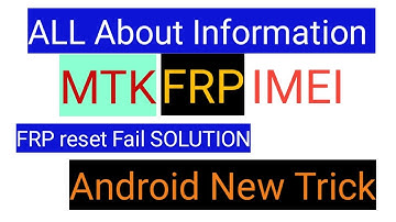 Mtk Frp Lock Remove Tool/ Mtk Imei Repair Tool/ Mtk Frp remove fail