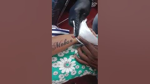 Mohan Name Tattoo ❤️🤩 #tattoo #status #shorts