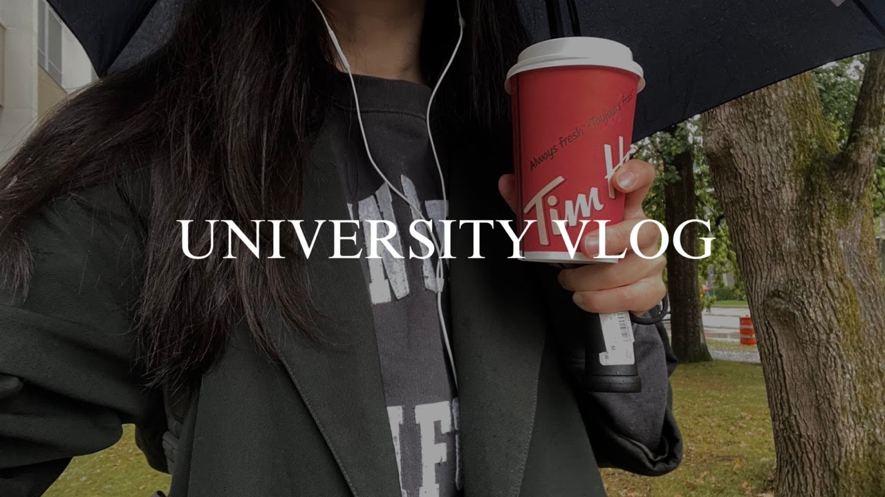 university vlog | first rain of the season | 6am mornings, | no sleep, lots of coffee