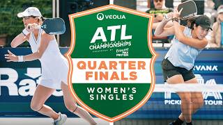 Kaitlyn Christian v Chao Yi Wang at the Veolia Atlanta Pickleball Championships