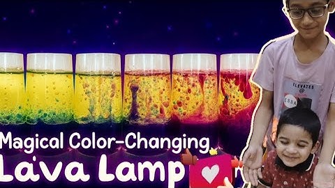 Color Changing Lava Lamp Experiment for Kids | Red Cabbage pH Science at Home 🧪🌈
