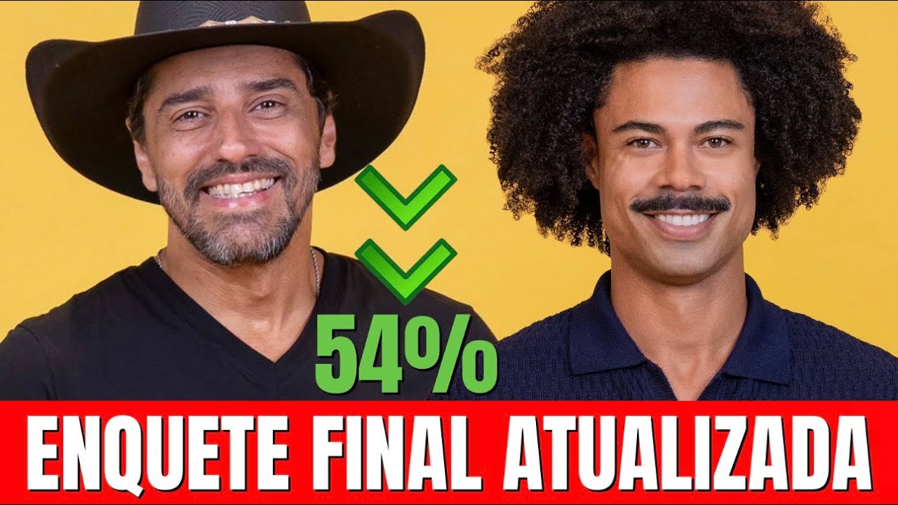 ENQUETE FINAL ATUALIZADA GERA REVIRAVOLTA APÓS EMPATE TÉCNICO DO QUARTO SECRETO BBB 26 BRENO COWBOY