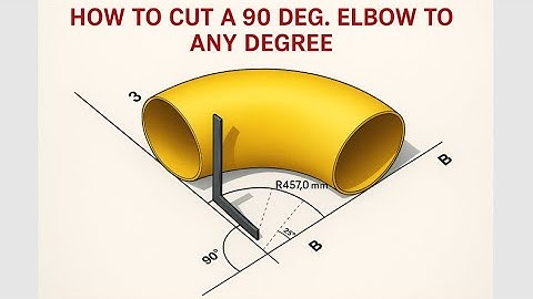 How Cut an Elbow to any degree  pipe fit up tutorial piping tips and tricks0