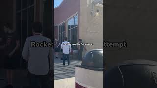 Water rocket catching failed attempt #school #memes #fail #funny