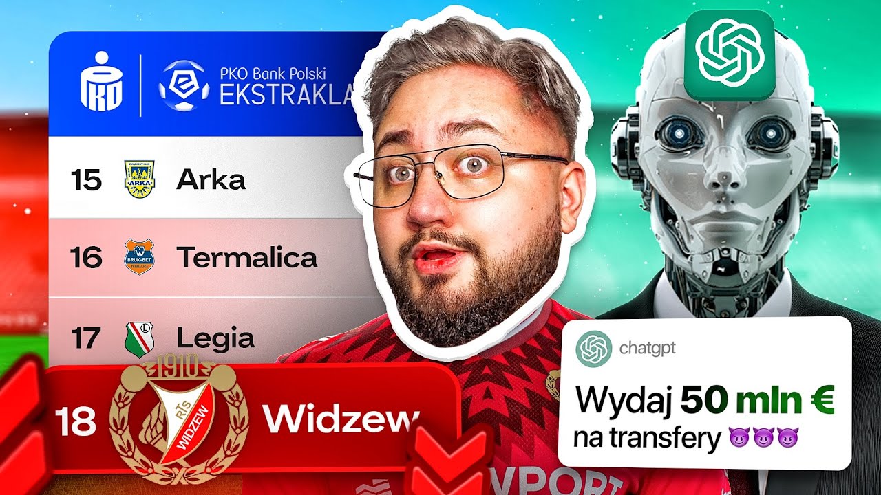 🔴 ChatGPT DECYDUJE O TRANSFERACH Widzewa Łódź! 🇵🇱