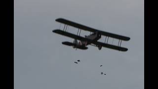WW1 DH 4 Bomber With multiple bomb drops Art Shelton