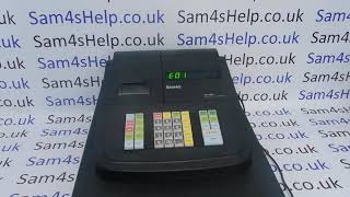 E01 Error Message Sam4S ER 180U ER180U ER180 Cash Register