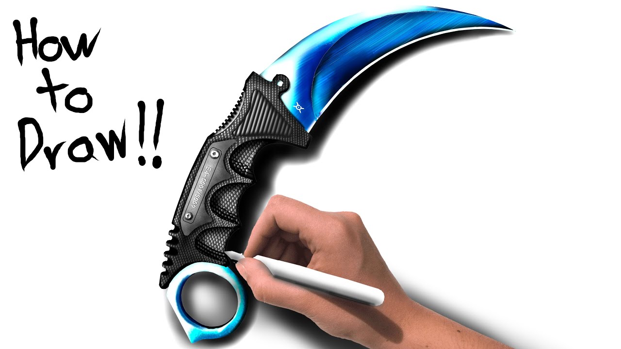 Drawing Karambit from CS2 | Digital Drawing | Speed Drawing | Timelapse ...