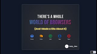 Famous There’s a Whole World of Browsers (And I Made a Site About It) Wealth
