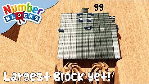 NUMBERBLOCKS | The Big One! Goodbye 99! | Shredding Simulation