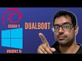 DUALBOOT WINDOWS 10 COM DEBIAN 11 | Particionamento Manual Linux