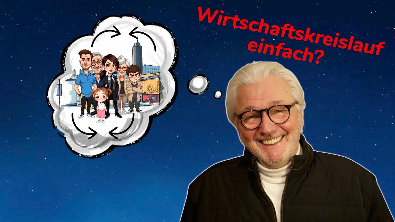 Was ist ein einfacher Wirtschaftskreislauf? - Grundlagen der Wirtschaftstheorie in unter 3 Minuten!