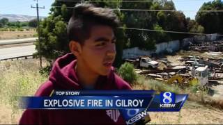 A fire erupted around 9pm on saturday destroying equipment and
outbuildings at concrete company near highway 101 in gilroy. subscribe
to ksbw no...