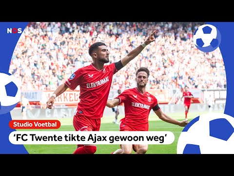 'Zoals je Ajax zou willen zien spelen, zo speelde Twente' | Studio Voetbal | NOS Sport