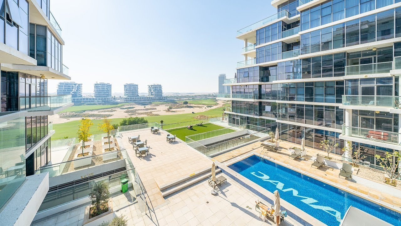 One Bedroom Apartment with Golf Views for Sale - Golf Vista building - Damac Hills - Dubai - UAE