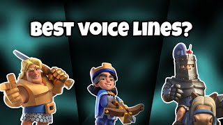 Rating best voice lines of clash royale troops. (in my opinion)