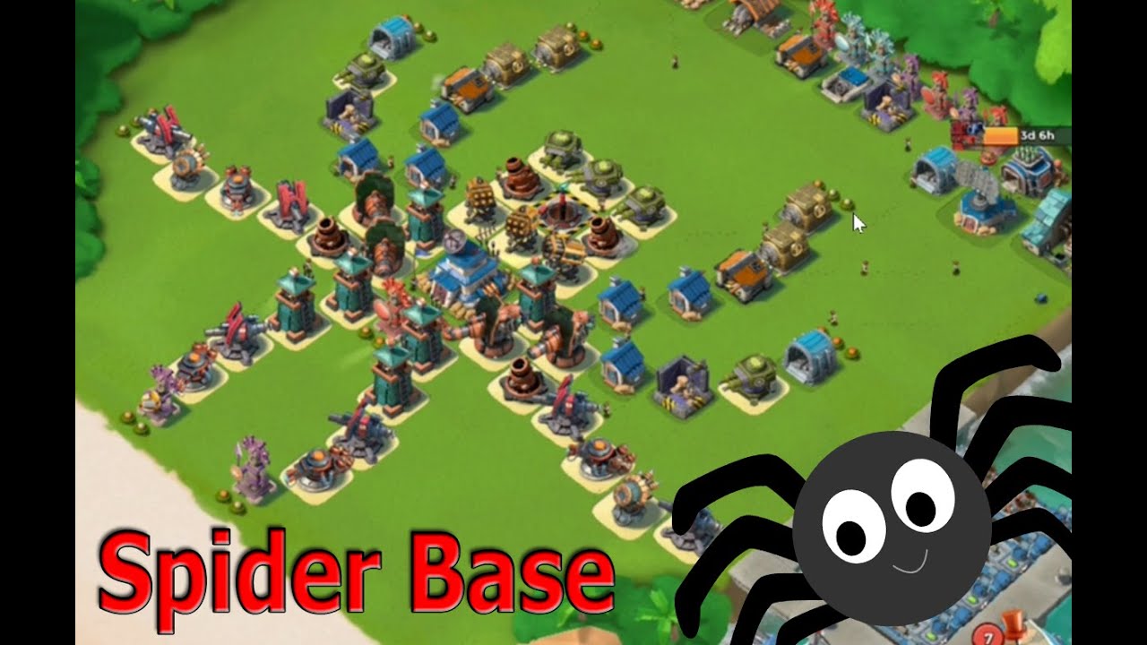 The Spider Base Vs Hammerman Attack - Can We Defend? - Boom Beach