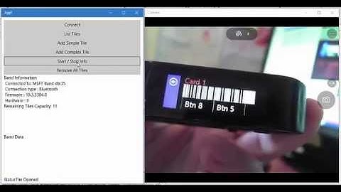 Microsoft Band - Update Tile Data