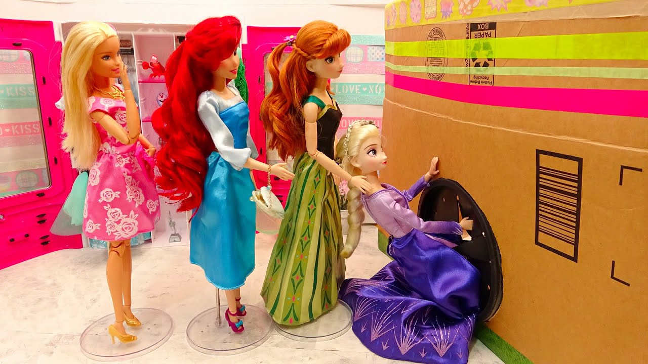 プリンセス アナと雪の女王がすぽすぽ てさぐりボックス パジャマ ベットルーム朝食からアクセサリーを手作り工作 Diy Barbie Dolls Accessory Crafts Anime Wacoca Japan People Life Style