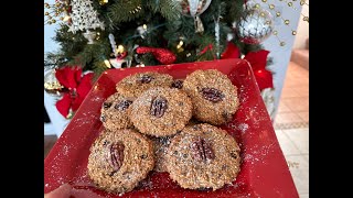 Pecan and Raisins Healthy Cookies No Butter No Flour No Sugar