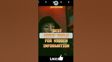 3 best osint tools #hackingtools #osint #shorts