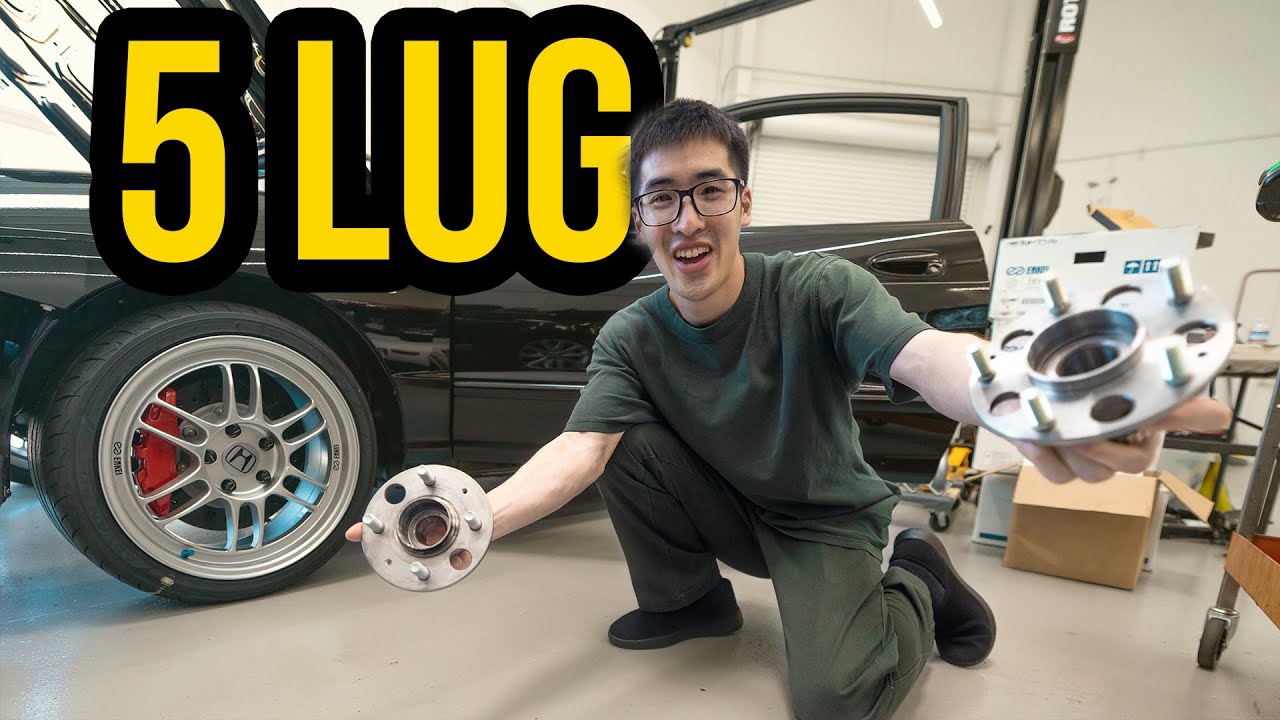 5 Lug Conversion SOLUTION for your Honda