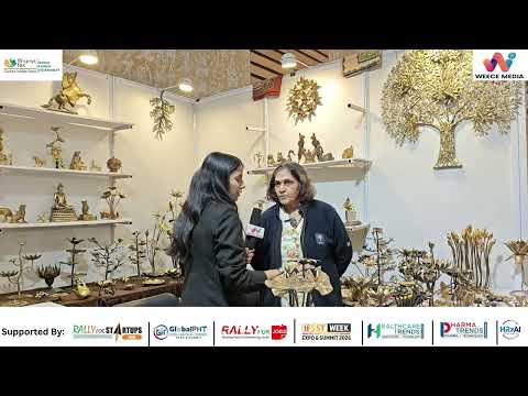 Leena Singh Founder of Shri Kalandi Arts at Bharat Tex 2025 | WEECE Media