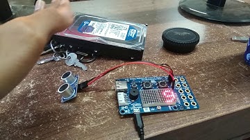 วัดระยะทางด้วย ultrasonic sensor module hc-sr04 Kid-bright