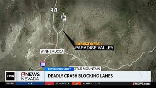 Crash north of Winnemucca leaves one dead, blocks state route