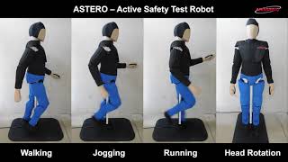 Biorealistic Articulated Target for AEB VRU tests: ASTERO