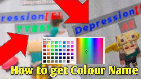 How to get Colour Name in Blockman Go!!