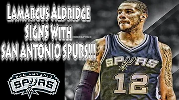 LAMARCUS ALDRIDGE SIGNS WITH SAN ANTONIO SPURS | NBA Free Agency | (NBA 2K15)