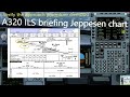 ILS approach briefing on Airbus A320| Jeppesen approach chart briefing | ILS approach RWY 09 Mumbai✈