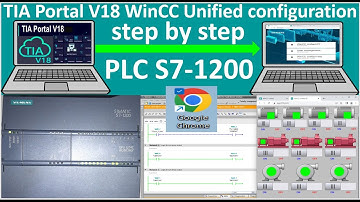 WinCC Unified V18 of TIA Portal V18 simulation with PLC S7-1200| TIA Portal V18 training| Unified