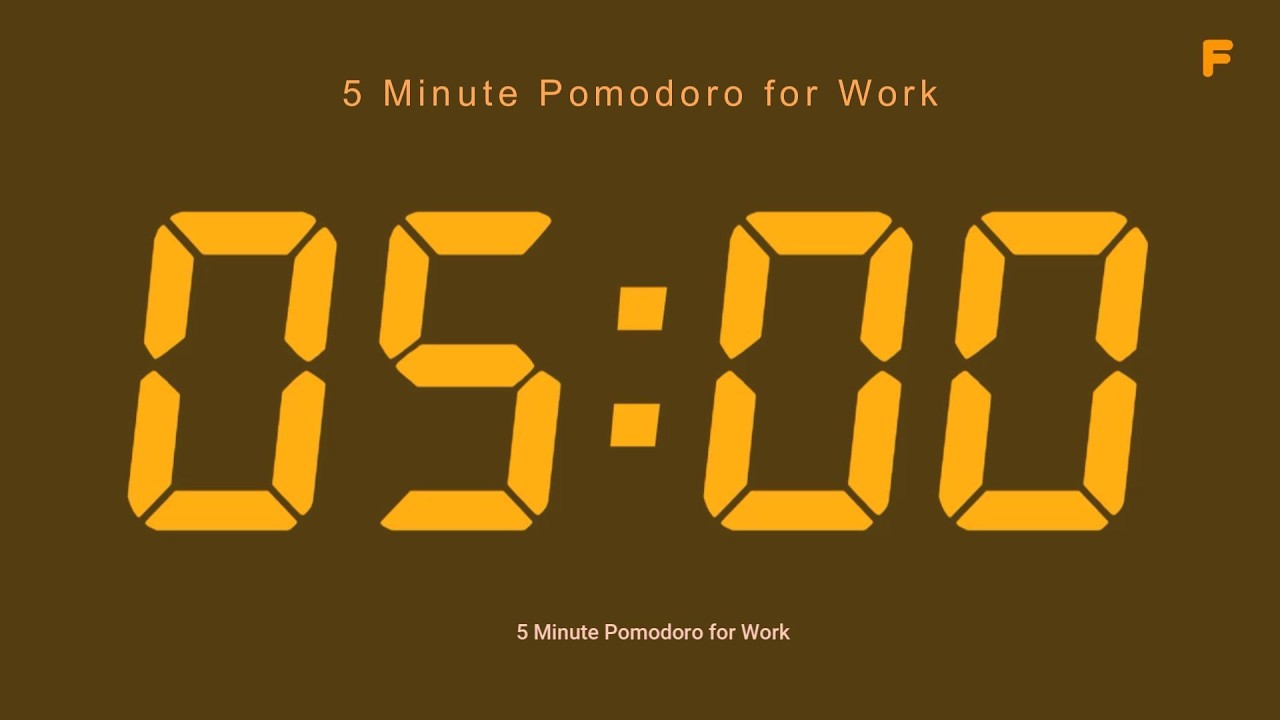 5 Minute Pomodoro for Work