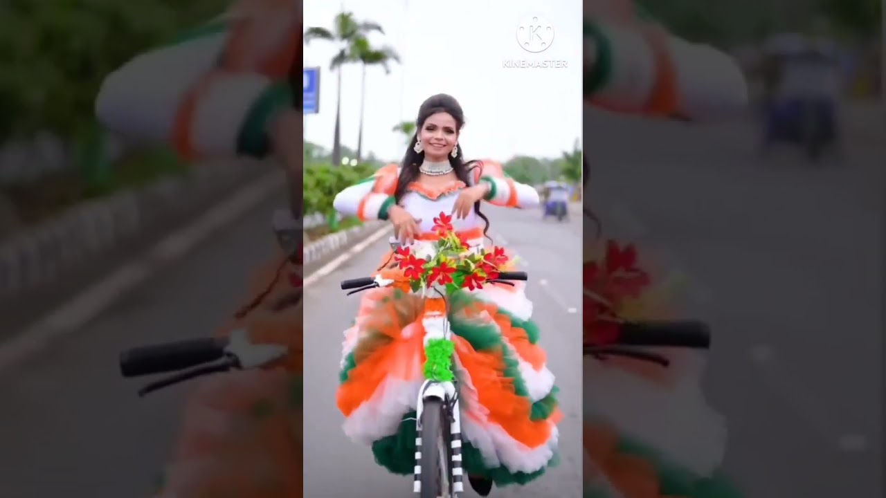 The Indian national flag is a tricolour flag saffron,white and green colours resp.Ashoka Chakra 