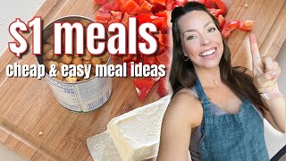 $1 MEAL IDEAS! Cheap Healthy Vegetarian Meals! Budget Friendly Summer Meals
