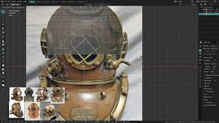 **Part ONE** Diving Helmet in Blender 2.8 | Time-Lapse