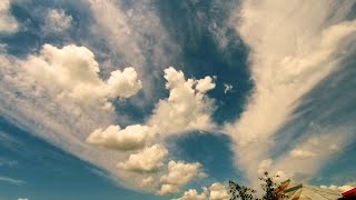 Deep Blue Sky Timelapse 💙☁️ | Relaxing Music