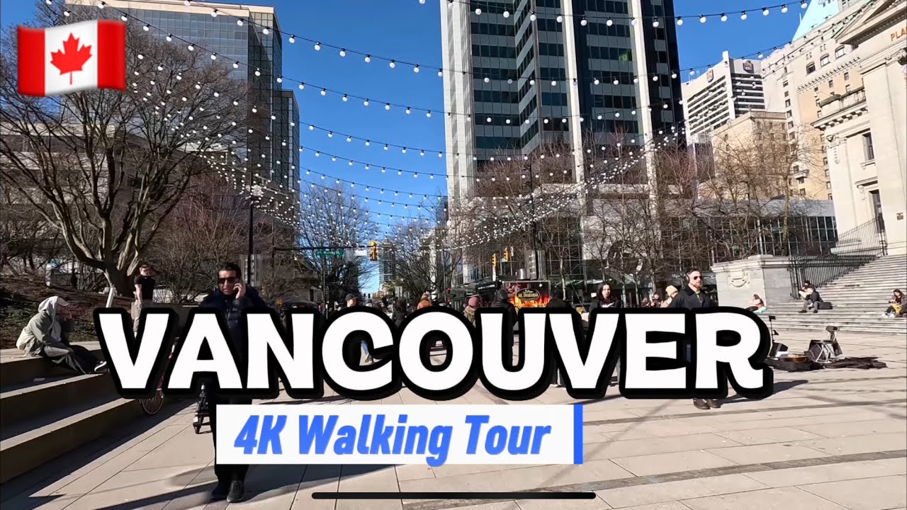 Walking the POPULAR STREETS of Canada 🇨🇦 |Downtown Vancouver City Afternoon Tour 