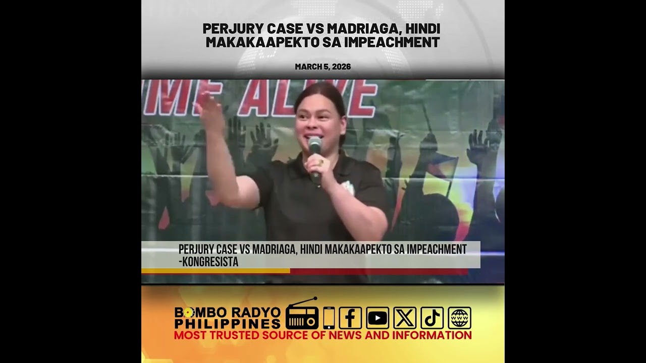 House Justice Panel, posibleng i-subpoena ang bank records ni VP Sara Duterte  | Bombo Radyo