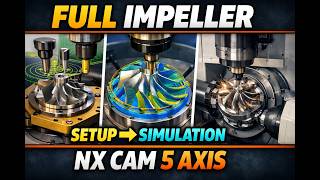 Impeller Machining NX CAM Full Course  Setup to Simulation Step by Step