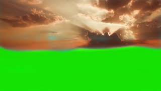 Green screen effects langit awan matahari