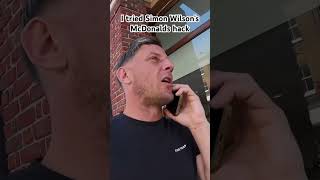 Celebrity I tried Simon Wilson’s McDonalds hack #therealsamself #mcdonaldshack Profile