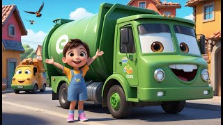 Garbage Truck Morning Song | Trash Day Rhyme for Kids | Beep, Bang, Clean It Up!